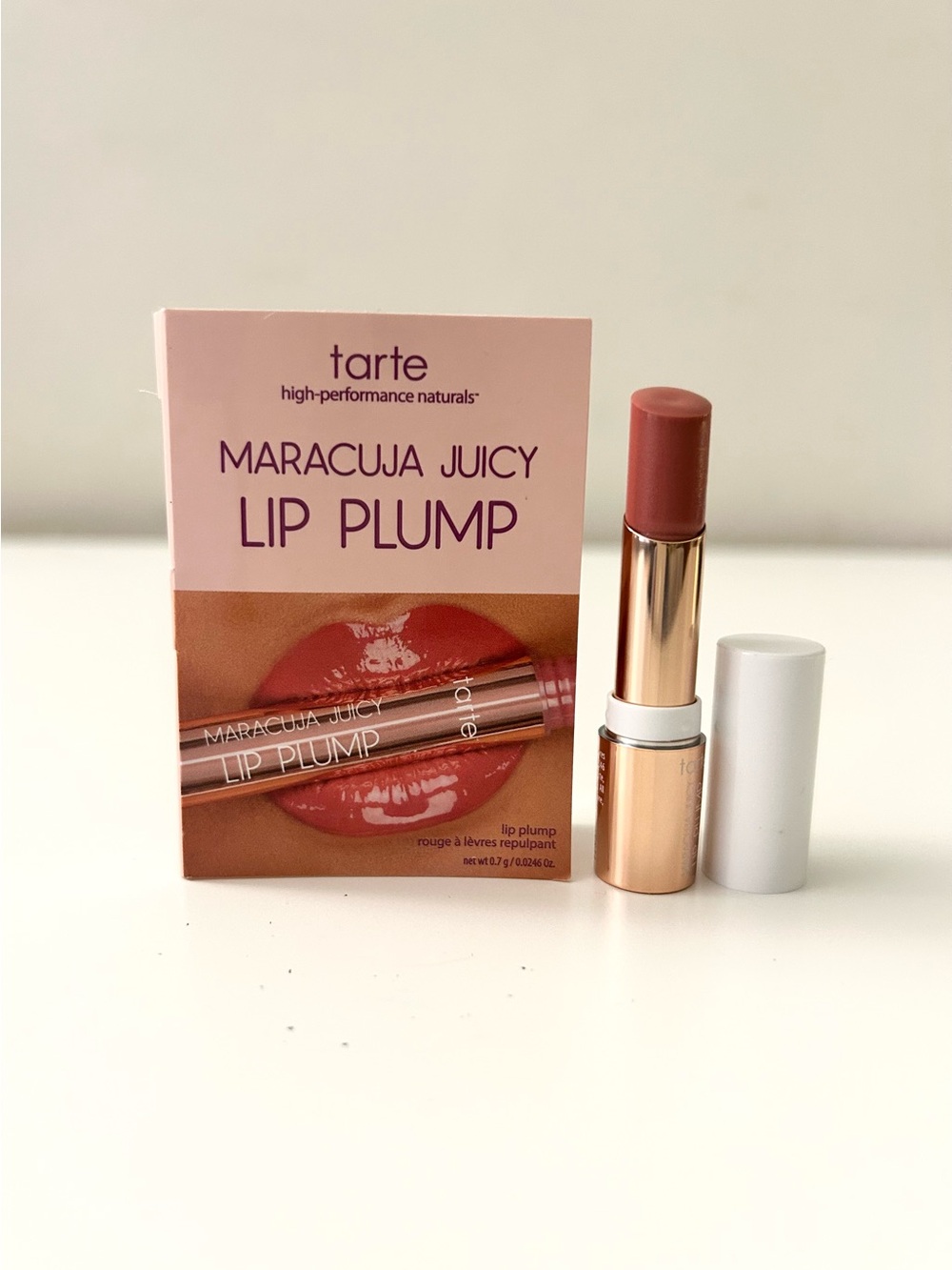 🌸TARTE Marcuja Juicy Lip Plump Sample in Primrose 0.7 g